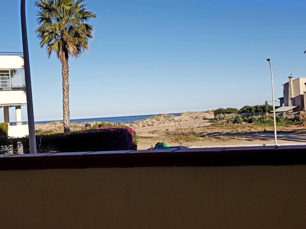 Apartamento con piscina frente al mar. Oliva Nova Exterior foto