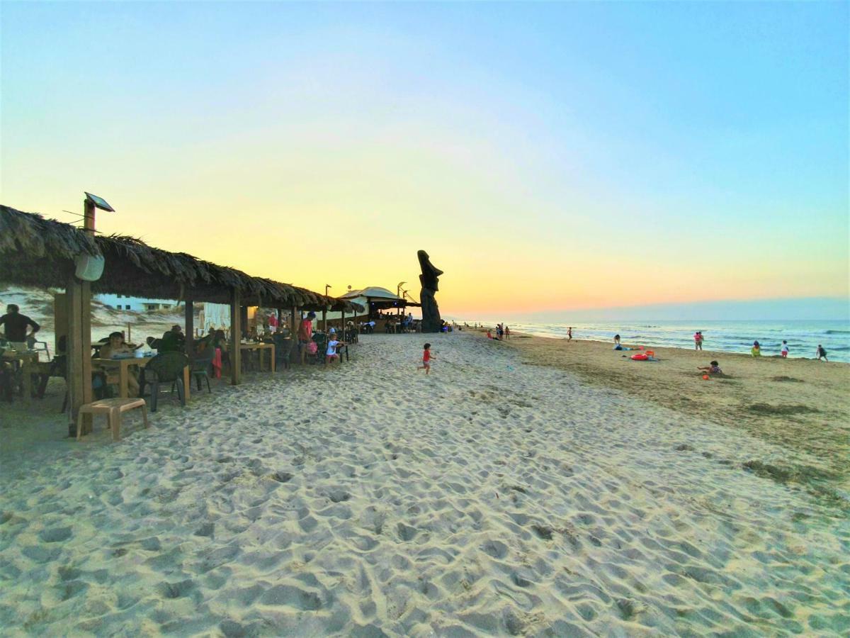 Apartamento con piscina frente al mar. Oliva Nova Exterior foto
